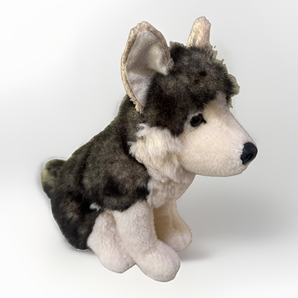 Douglas Wolf Plush Stuffed Animal Gray White Black MPN 1833 2019
